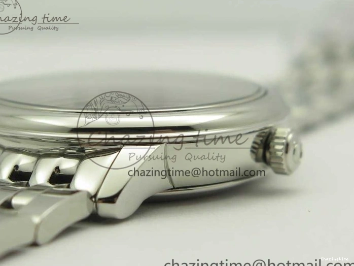 0105 TopPick De Ville Prestige Ladies 32.7mm SS MKF 1:1 Best Edition Blue Dial Diamonds Markers on SS Bracelet MIYOTA 7972